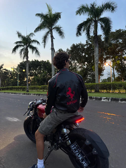 Racing Leather Jacket V1 - פרארי