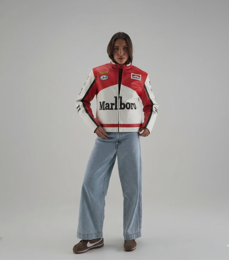 Racing Leather Jacket V1 - מלברו