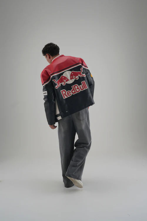 Racing Leather Jacket V1 - רדבול