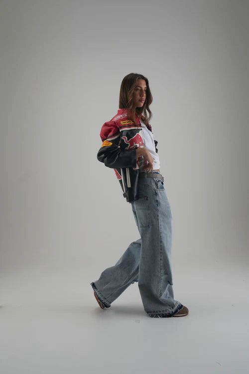 Racing Leather Jacket V1 - רדבול