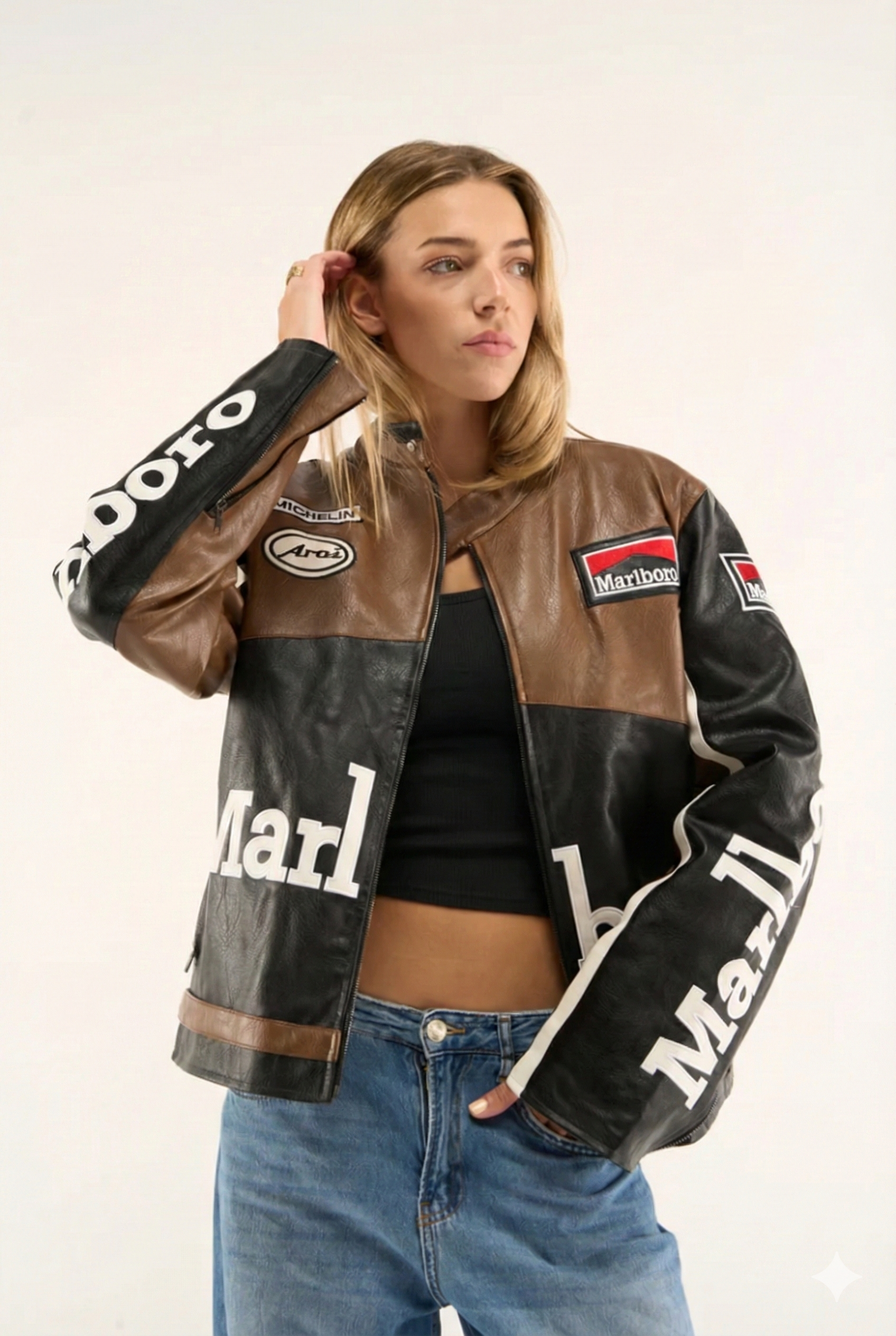 Racing Leather Jacket V2 - מלברו