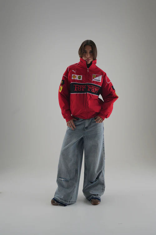 JACKET VINTAGE RETRO V1 - פרארי