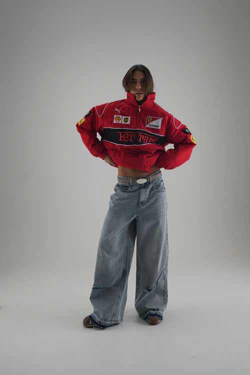 JACKET VINTAGE RETRO V1 - פרארי