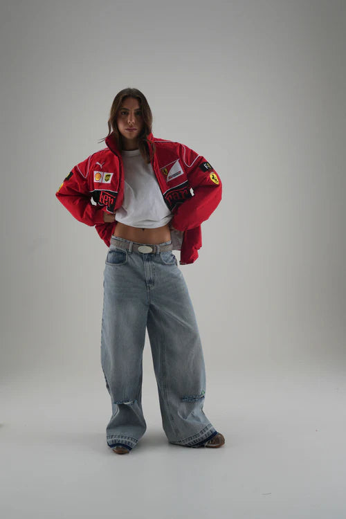 JACKET VINTAGE RETRO V1 - פרארי