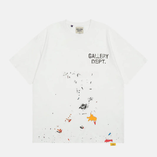 Gallery Dept | חולצת קצרה לבנה צבעונית