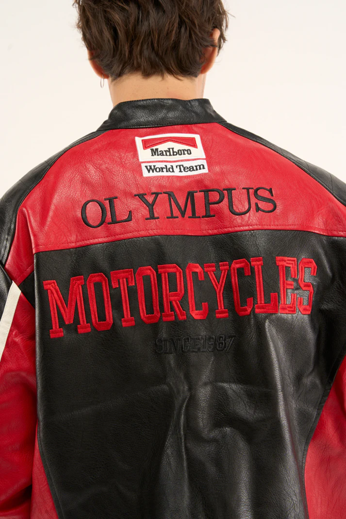 Racing Leather Jacket V2 - פרארי